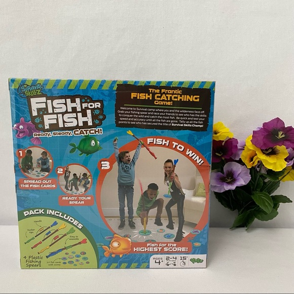 Survival Skillz Fish for Fish Ready, Steady, Catch! fish catching game, NWT - Picture 2 of 5